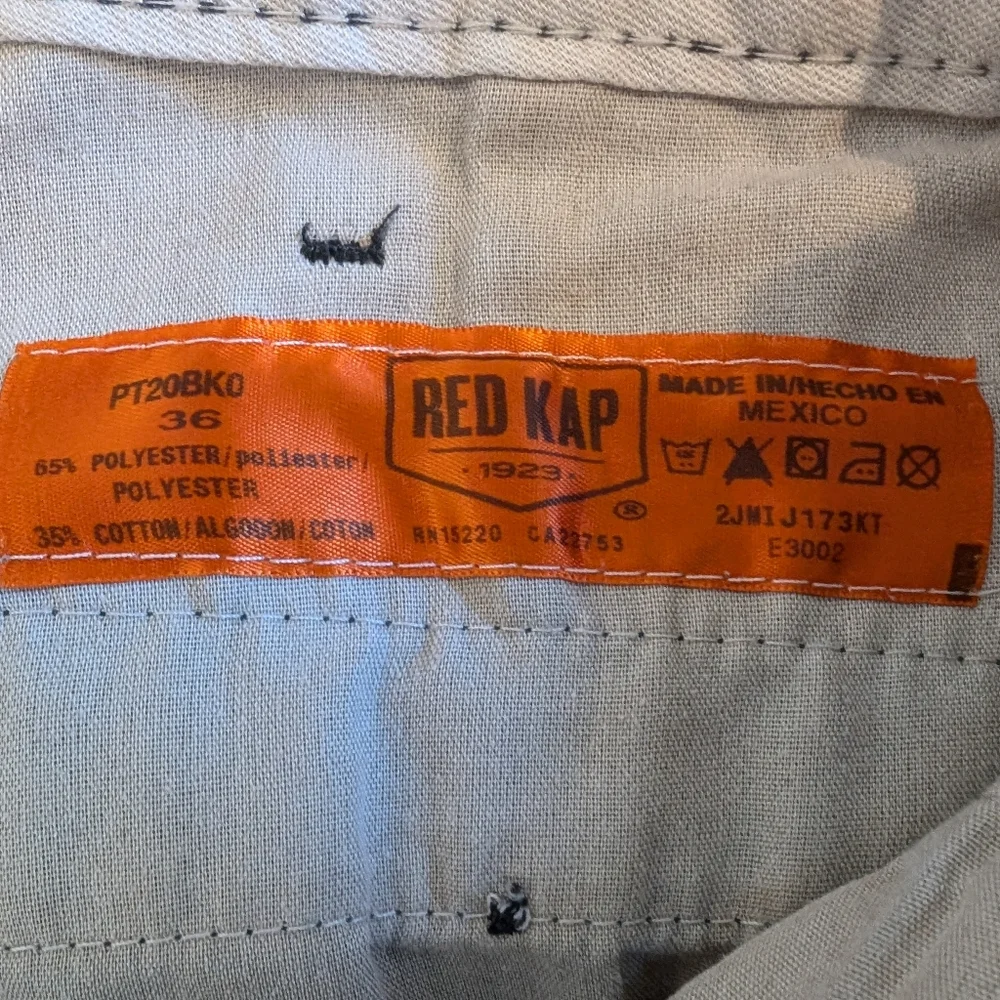 Classic Red Kap Black Work Pants 36 X 32